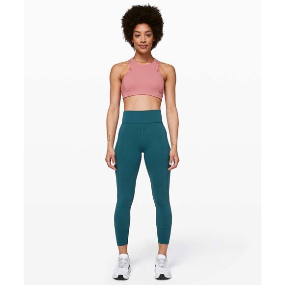 Lululemon In Movement Tight 25" *Everlux Size 2 Bermuda Teal - Picture 8 of 10